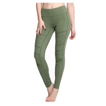 Leggings de alta calidad de fábrica popular Ejército Green Women Leggings deportivos Pantalones de yoga